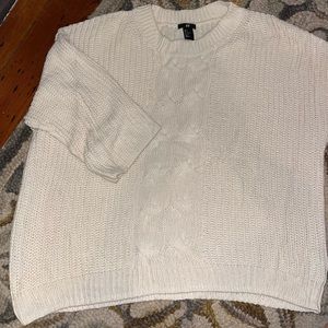 White detailed H&M sweater
